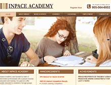 Tablet Screenshot of inpaceacademy.com